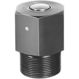 AMF 6932 - Threaded Cylinder with spherical piston rod