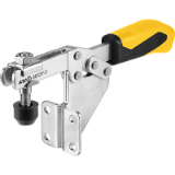 AMF 6833Y - Horizontal acting toggle clamp with angle base