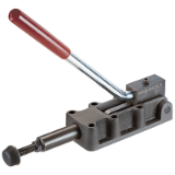 AMF 6842PL - Heavy push-pull type toggle clamp with replugable hand lever