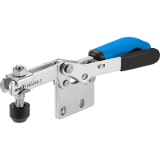 AMF 6832SE - Horizontal toggle clamp with safety latch, open clamping arm and horizontal base