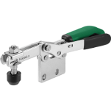 AMF 6832SG - Horizontal toggle clamp with safety latch, open clamping arm and horizontal base