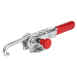 AMF 6847S - Hook type toggle clamp with safety latch