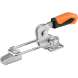 AMF 6848HSJ - Hook type toggle clamp horizontal with safety latch