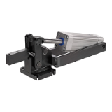 AMF 6825A - Heavy pneumatic toggle clamp with horizontal cylinder attachment