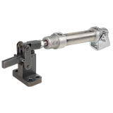 AMF 6825CE-0-1 - Heavy pneumatic toggle clamp with horizontal cylinder attachment