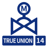 True Union Diaphragm Valve Type 14, Electric actuated Type M