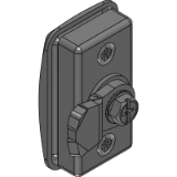 KYP03 QUARTER TURN FOR PANEL LOCK (Metal Driver - Cover Polyamide)