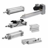 Pneumatic cylinders and electric actuators