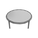 Melik round coffee table 80