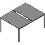 N4-06-A-Sliding desktop with scallop edge and screen