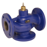 3-way globe valve, Flange, PN 6