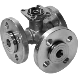 3-way Characterised control valve, Flange