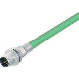 Male panel mount connector, PROFINET, PUR green, M16, shielded