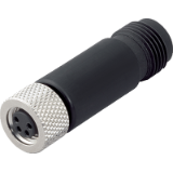 Adapter, female connector M8 x 1 – male connector M12 x 1