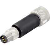 Adapter, male connector M8 x 1 – female connector M12 x 1
