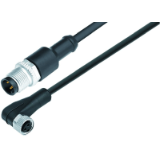 male cable connector - female angled connector, TPE