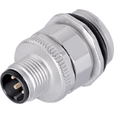 Male panel mount connector, POWER, screw clamp connection
