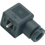 Female power connector DIN EN 175301-803, low housing, metric thread M16