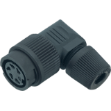 Female angled connector