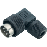Male angled connector