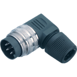 Male angled connector, plastic version