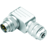 Male angled connector, shieldable, PG 7