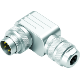 Male angled connector, shieldable, PG 9