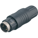 Male cable connector, shieldable