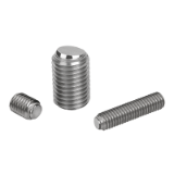 B0160 - Ball-end thrust screws without head  stainless steel with flattened ball and rotation lock