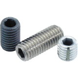 B0120 - Grub screws with flat point hexagon socket DIN EN ISO 4026