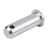 B0439 - Pin with hole for split pin suitable for clevis joints