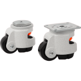 B0501 - Elevating castors with foot with bolt hole or mounting plate