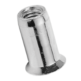 BN 4577 Blind rivet nuts countersunk head, round shank, open end