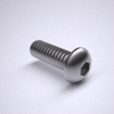 BN 48195 - Button socket head cap screws, Full thread and fine thread, Stainless Steel, 18-8, Plain Finish (ASME B18.3)