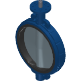 BPS 2300 Butterfly valve in GG25. EPDM. Disc AISI316. Wafer. PN1610