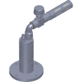 Compressed air industrial stirrers with circular flange up to 500 L