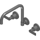 Lever Wall Sink Set