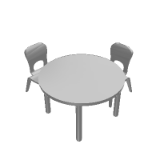 Woodcrest Table and Chair Set Round