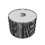 Button Thread Nuts - Knurled