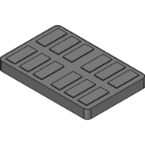 MC000257 - Cover for cable box for snap-in connector