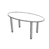 Elliptical Tables Round Leg