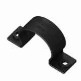 CUPA - Corrugated conduit clamp with double lug, fixing rib