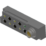 Multiway connector STL-8-E43-E18-A12