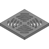 Bucket Floor Trap Combo - CI 100PVC Deep Body & Stainless Steel SQ Grate 200 & Stainless Ste