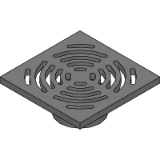 Stainless Steel Floor Drain Grate Ass Square 200 x 150BSP