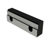 Stepped jaw width 18 mm and 3 mm grip - Top jaws