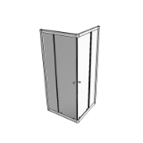 Shower Corner gbg nc90 Straight Sliding Doors