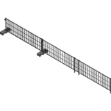 1-metre high mobile fences