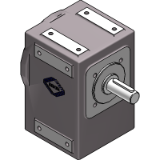 Helical geared motors with two/three reductions