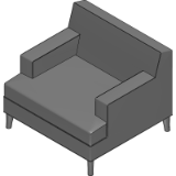 KM-Modern Lounge Chair Model 59411